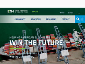 'exim.gov' screenshot