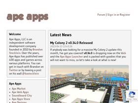 'ape-apps.com' screenshot