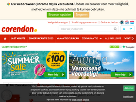 'corendon.nl' screenshot