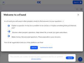 'ccfound.com' screenshot