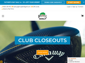 'maplehillgolf.com' screenshot