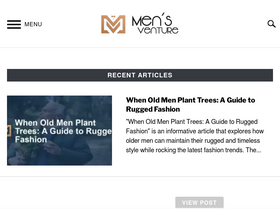 'mensventure.com' screenshot