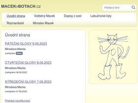 'macekvbotach.cz' screenshot