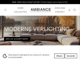 Ambiance-Verlichting website screenshot