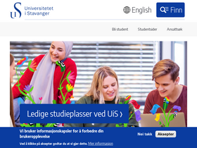 'uis.no' screenshot
