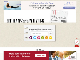 'thechaosandtheclutter.com' screenshot