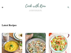 'cookwithrenu.com' screenshot