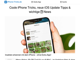 'iphone-tricks.de' screenshot