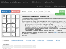 'keyboard-layout-editor.com' screenshot