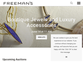 'freemansauction.com' screenshot