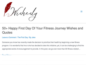 'wishesly.com' screenshot