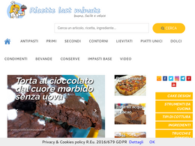 'ricettelastminute.com' screenshot