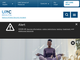 'uncmedicalcenter.org' screenshot