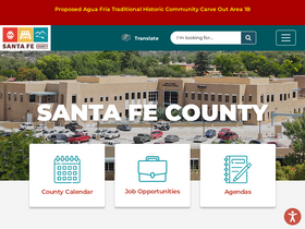 'santafecountynm.gov' screenshot