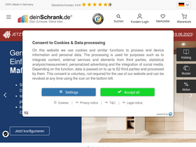 'deinschrank.de' screenshot
