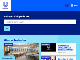 'unilever.com.tr' screenshot