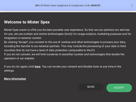 'misterspex.co.uk' screenshot