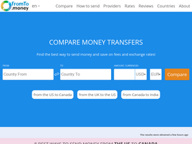 'fromto.money' screenshot