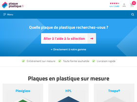 'plaqueplastique.fr' screenshot