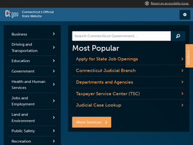 'ct.gov' screenshot