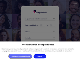 'parperfeito.com.br' screenshot
