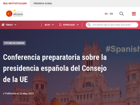 'realinstitutoelcano.org' screenshot