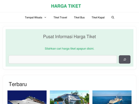'hargatiket.net' screenshot