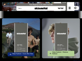 Skinmetal Inc. website screenshot