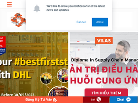 'vilas.edu.vn' screenshot