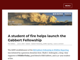'wildfiretoday.com' screenshot