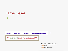 'ilovepsalms.com' screenshot