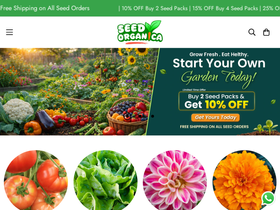 Seedorganica homepage screenshot