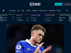 'codesports.com.au' screenshot