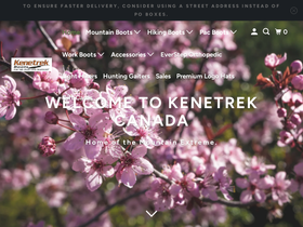 Kenetrek Hunting Boots and Winter Snow Pac Boots homepage screenshot