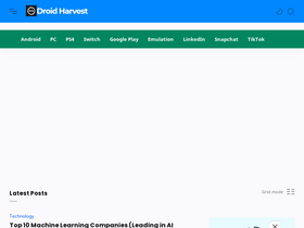 'droidharvest.com' screenshot
