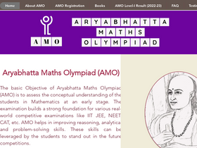 'aryabhattamathsolympiad.com' screenshot
