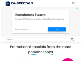 'za-specials.com' screenshot