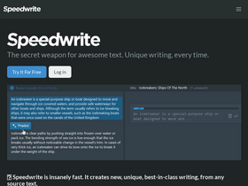 'speedwrite.com' screenshot