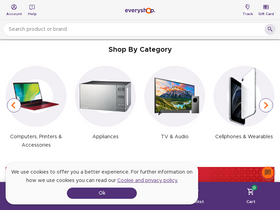 'everyshop.co.za' screenshot