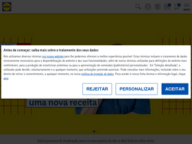 'receitaslidl.pt' screenshot