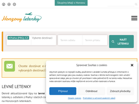 'honzovyletenky.cz' screenshot
