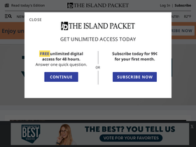 'islandpacket.com' screenshot