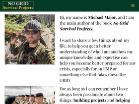 'nogridsurvivalprojects.com' screenshot