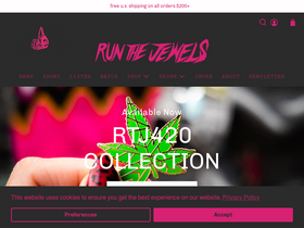 'runthejewels.com' screenshot