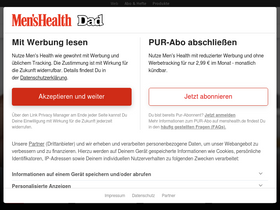 'menshealth.de' screenshot