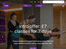 'triyoga.co.uk' screenshot