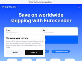 'eurosender.com' screenshot