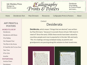 'desiderata.com' screenshot