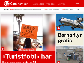 'canariavisen.no' screenshot