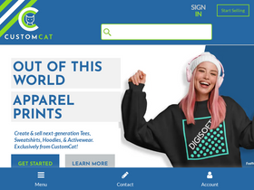 'customcat.com' screenshot